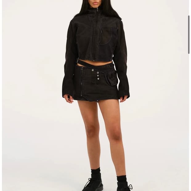 Hyeinseo 혜인서 patchwork crop jacket 새상품