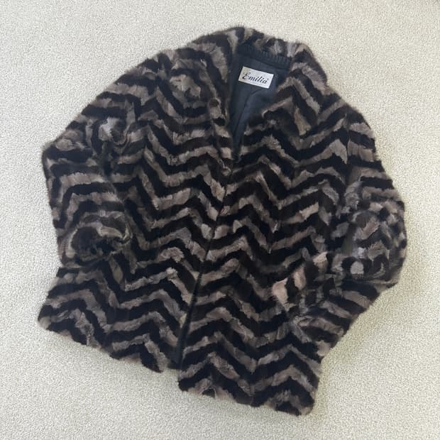 실측확인 대명 밍크 코트 자켓 0319D