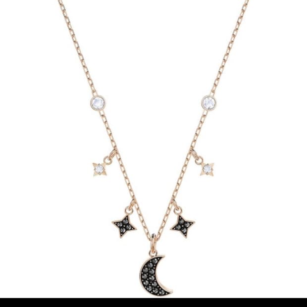 스와로브스키 네크리스 달 목걸이