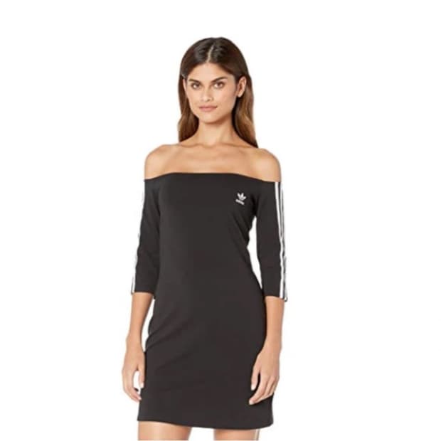 아디다스 오프숄더 미니 드레스