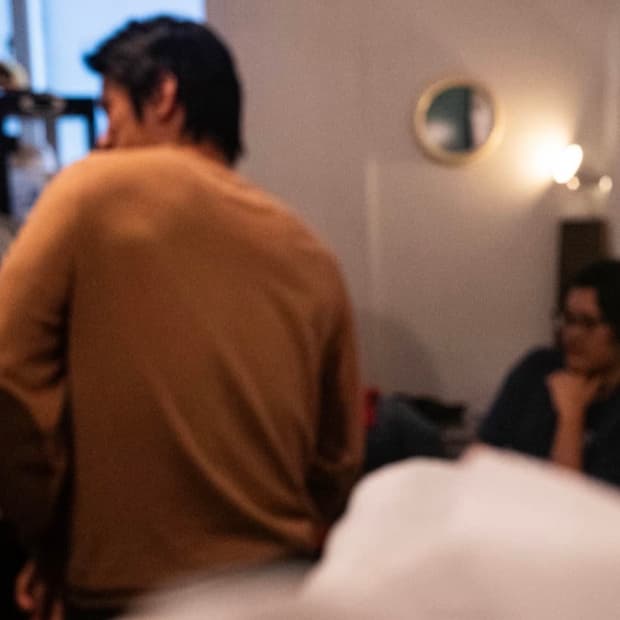 메종 마르지엘라 엘보우 패치 니트