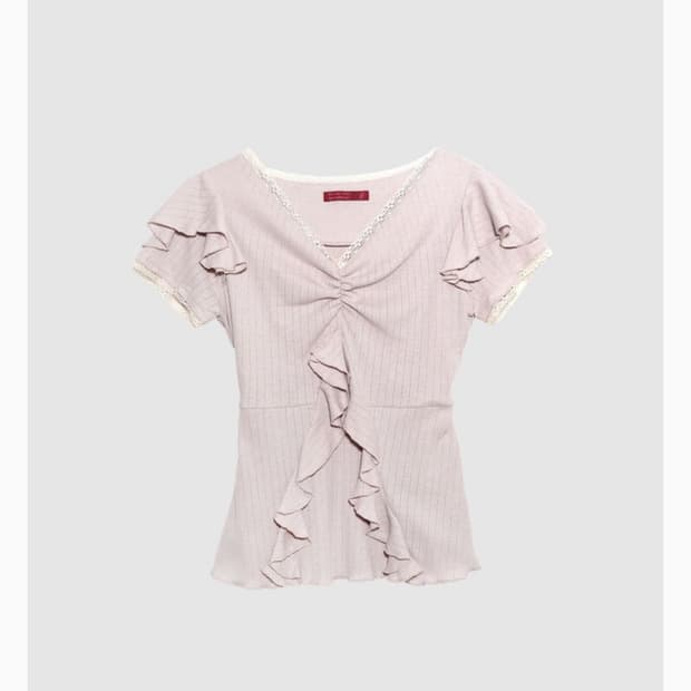 인앤양인하모니 Frill top, lilac