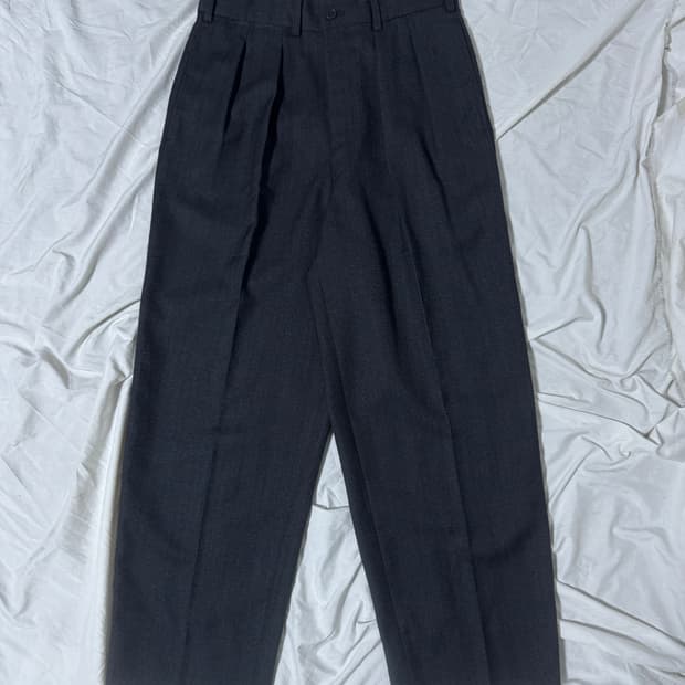 요지야마모토 lq ys for men 헤링본 울 슬랙스 구르카 팬츠