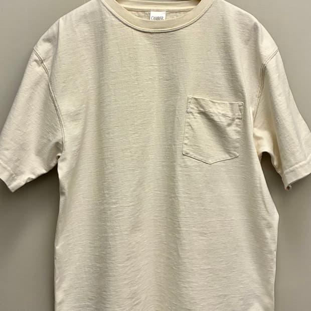(XL)Camber USA 캠버 헤비웨이트 코튼 포켓 반팔티셔츠 크림