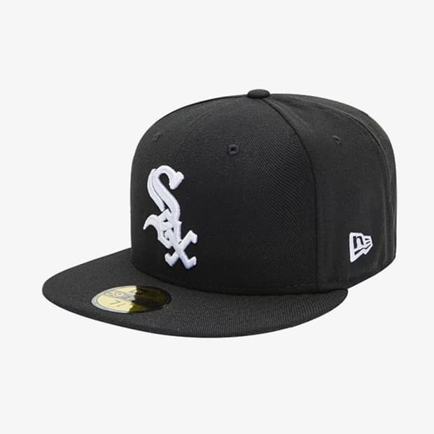 뉴에라 MLB 59FIFTY 블랙 피티드 캡
