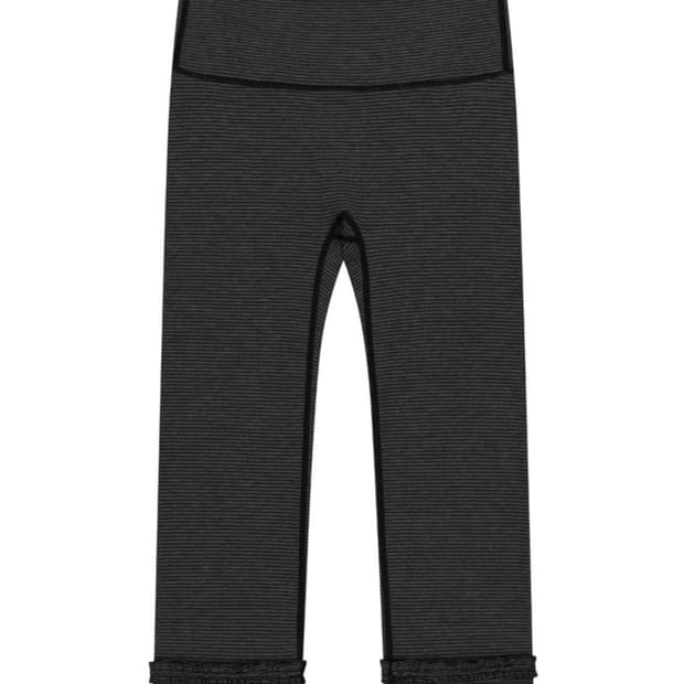 STRIPE ROUGH LEGGINGS DARK GREY