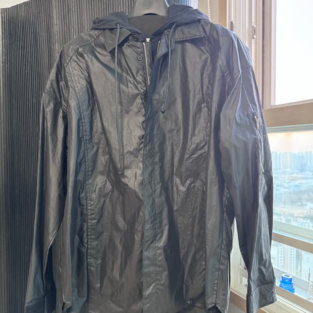준지 나일론 후드 탈부착 바람막이 셔츠자켓