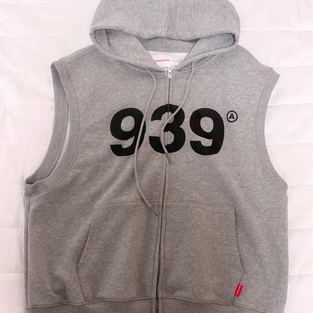 939 아카이브볼드 후드 조끼 그레이 HOOD ZIP-UP 후드티