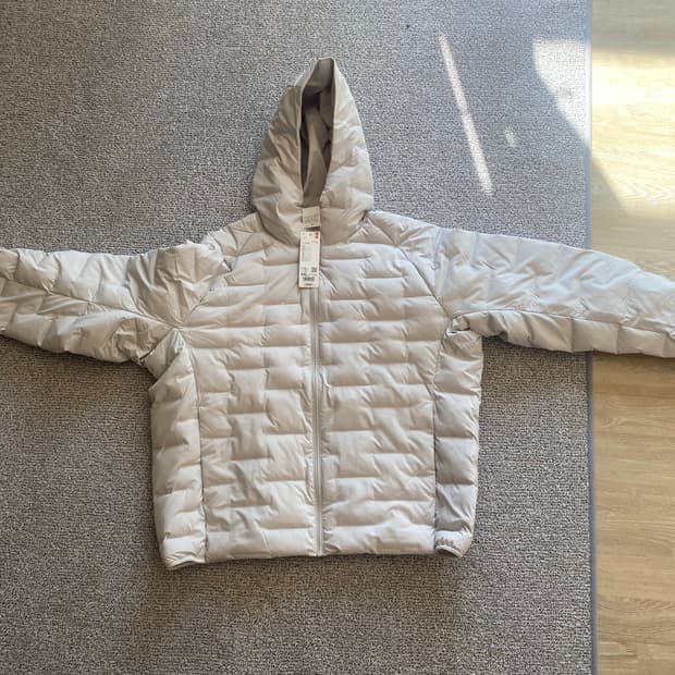 유니클로 퍼프텍 파카 XXL Off White(택도 안 뜯은 새상품이에요