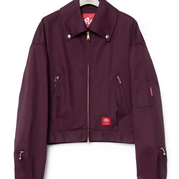 [L] 후미토간류 x 디키즈 버건디 아이젠하워 자켓