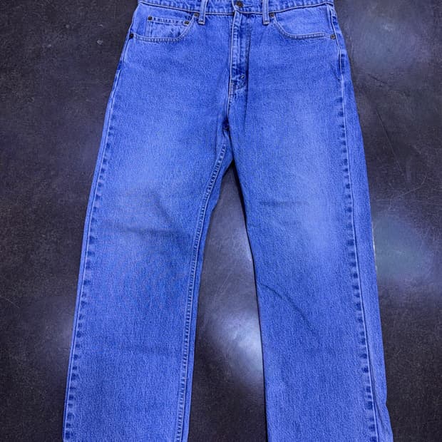 리바이스 535 스트레이트핏 00's 스톤워싱 데님팬츠 34