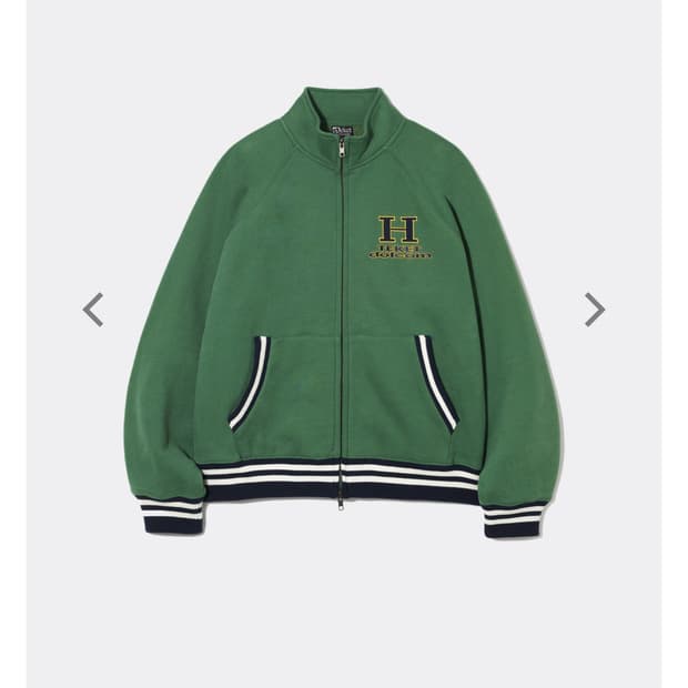 테켓 H ZIP-UP SWEATSHIRT 집업 자켓 그린 