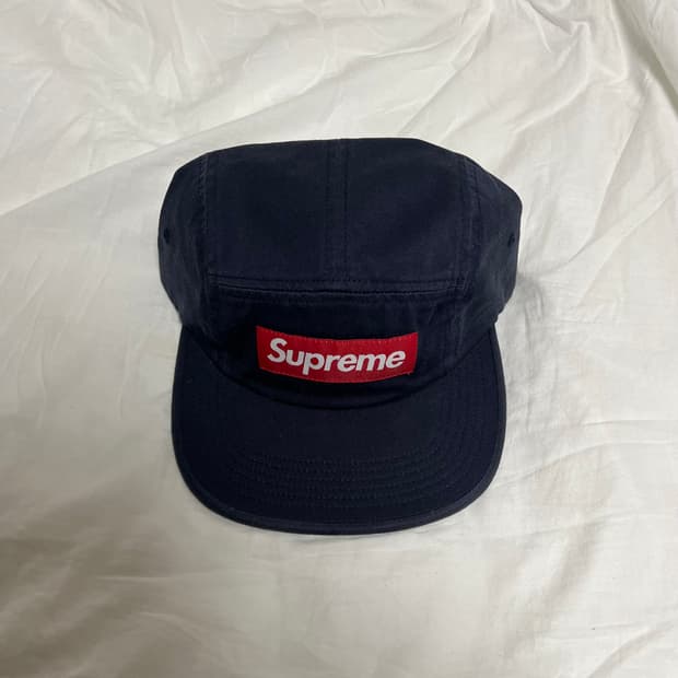 슈프림 워시드 치노 트윌 캠프캡 네이비 남빨