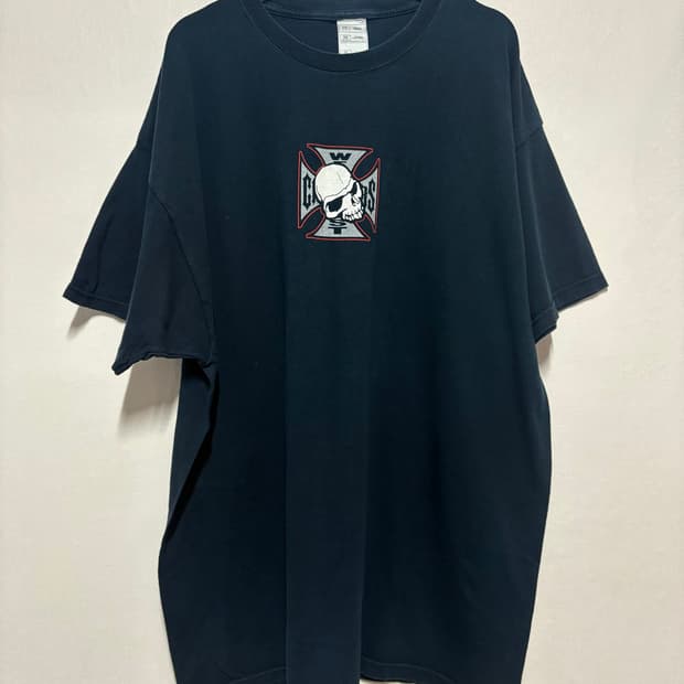 [2XL] 00's 웨스트 코스트 차퍼스 스컬 반팔 티셔츠