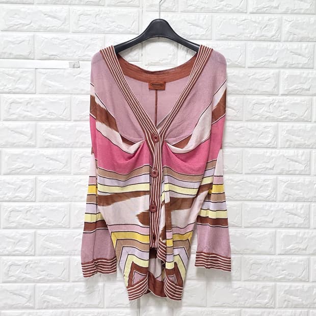 미쏘니 MISSONI 얇은 니트 가디건