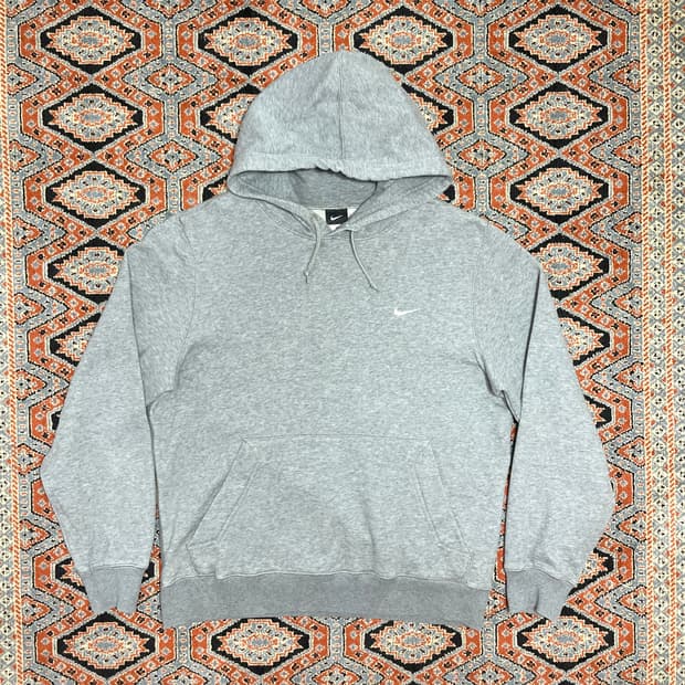 나이키 스우시로고 그레이 기모 후드티셔츠 남성M
