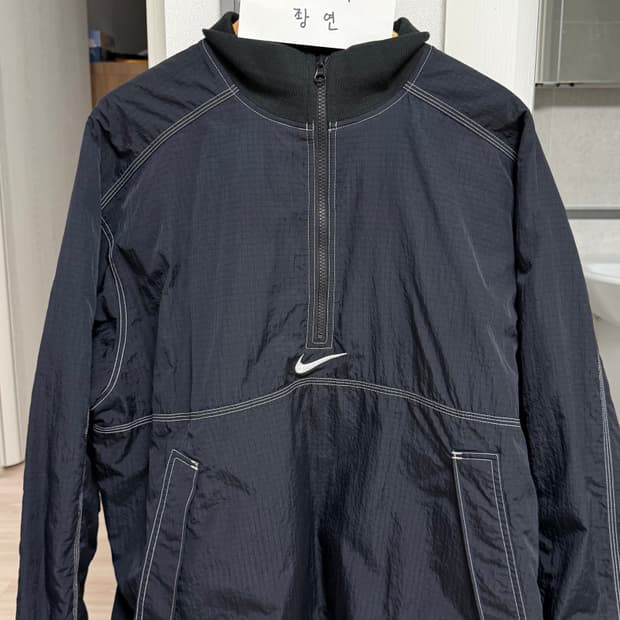 [L] 슈프림 X 나이키 립스탑 풀오버 블랙