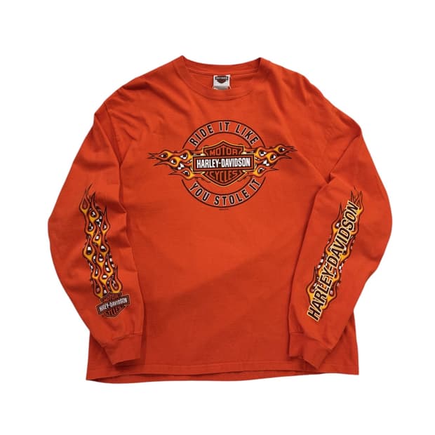 할리데이비슨 플레임 롱슬리브