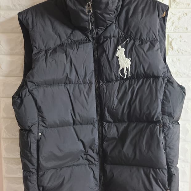 폴로 오리털 조끼 블랙 L
