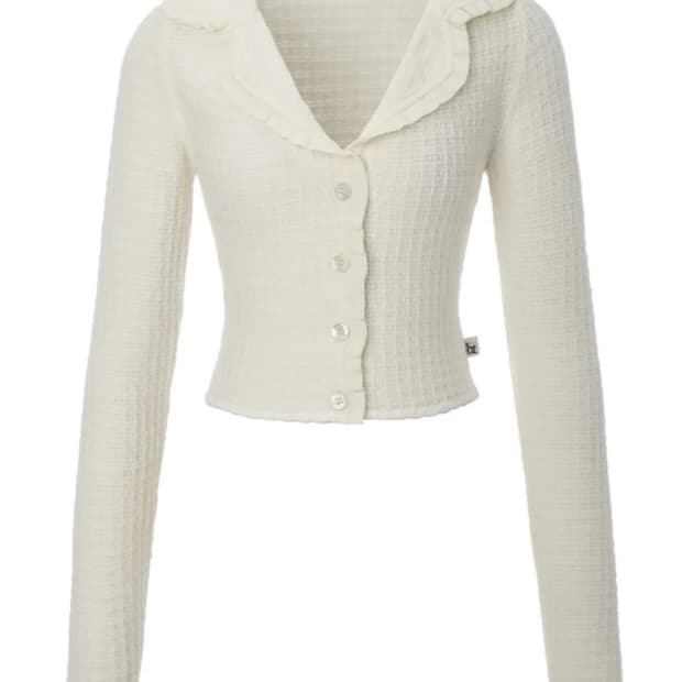 쓰리타임즈 mew 가디건 스커트 레그워머 세트