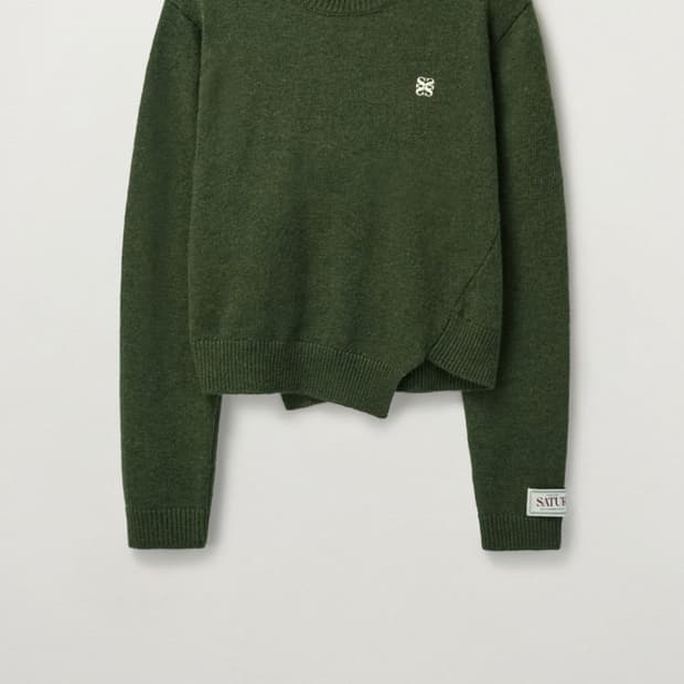 세터 우먼 언발란스 더블린 캐시미어블렌드 니트 올리브카키 (WS)