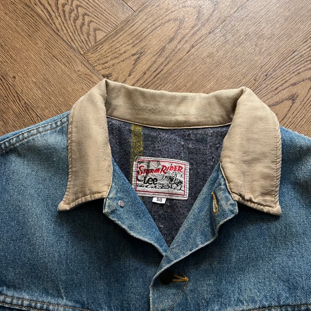 [2XL]90's Lee USA 스톰라이더 블랭킷 데님 트러커 자켓 R2