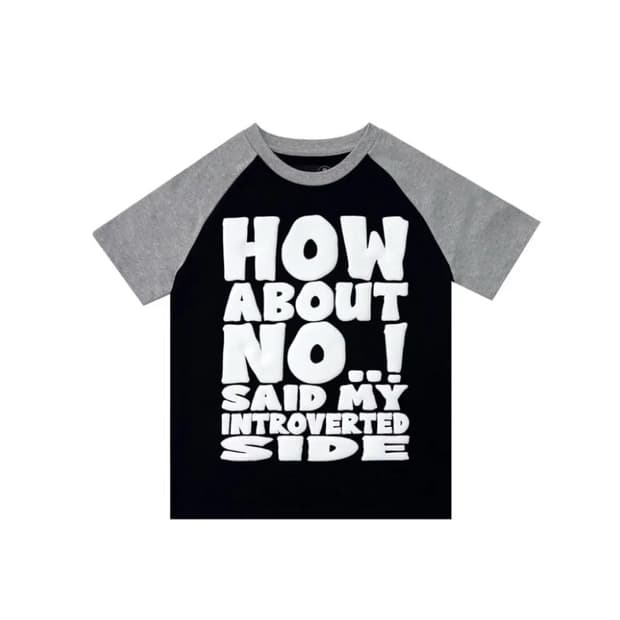 제노리포트 HOW ABOUT NO TEE (GREY/BLACK)