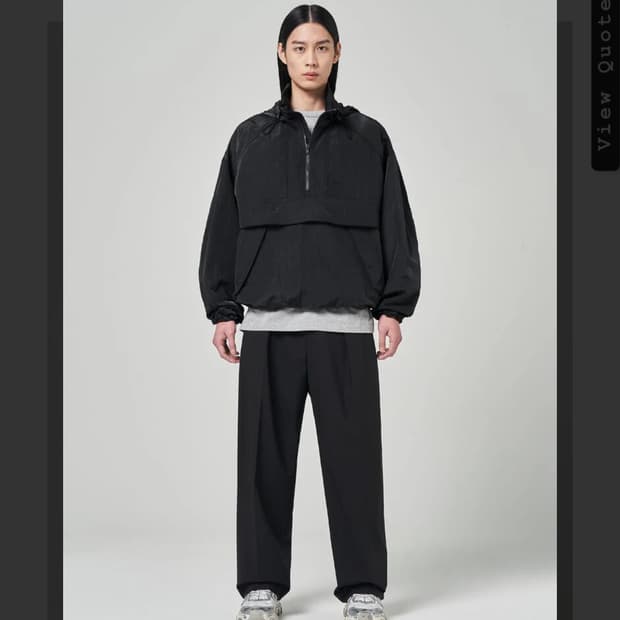 준지 24ss 코어 울플리츠 팬츠 44