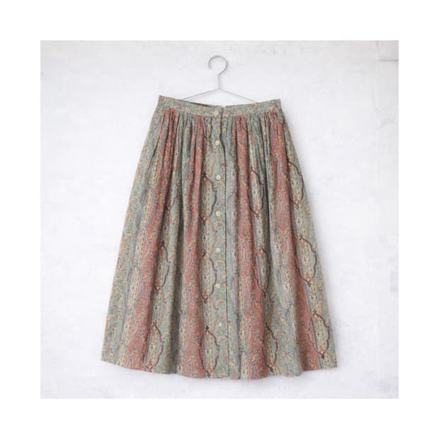 Long Pattern Skirt