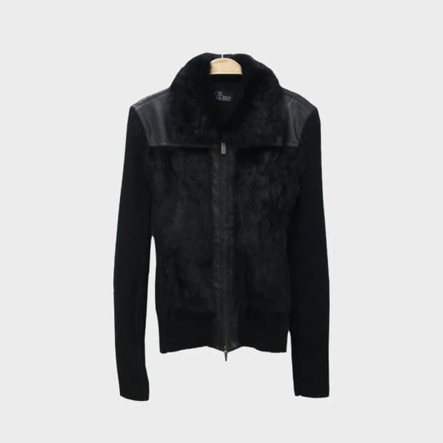 세실맥비 래빗 퍼 라떼 로걀 니트 자켓 62799