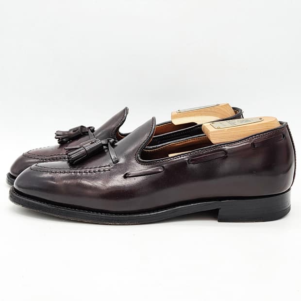 Alden 알든 563 쉘 코도반 테슬로퍼 버건디 (7 1/2 D)