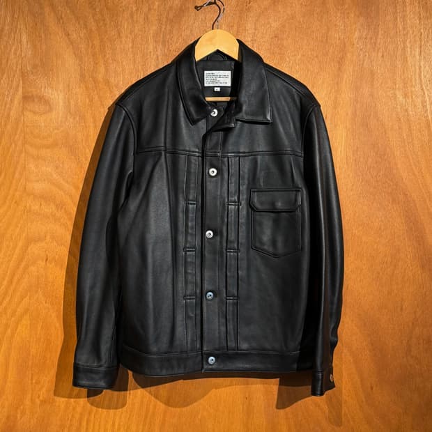 에이징ccc 1세대 양가죽 트러커 자켓 XL
