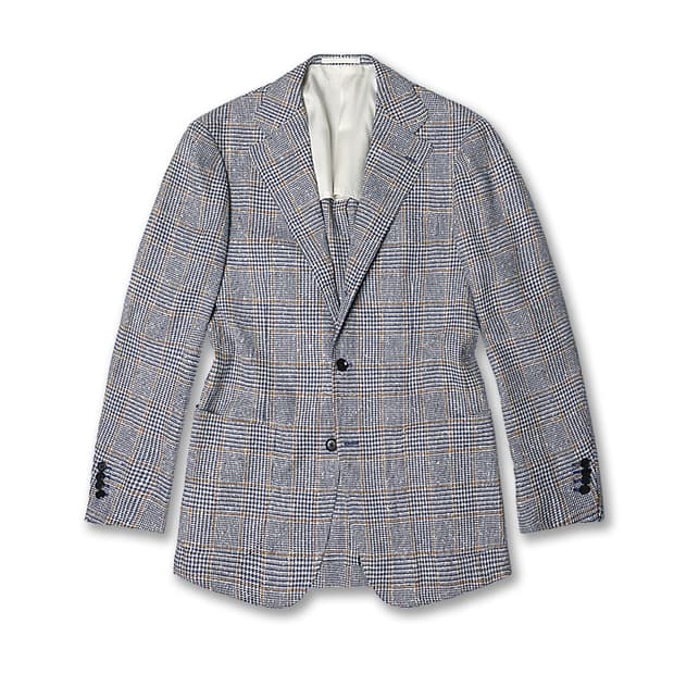 링자켓 [Ring Jacket] 로로피아나 트위드 체크 자켓 블랙 라벨