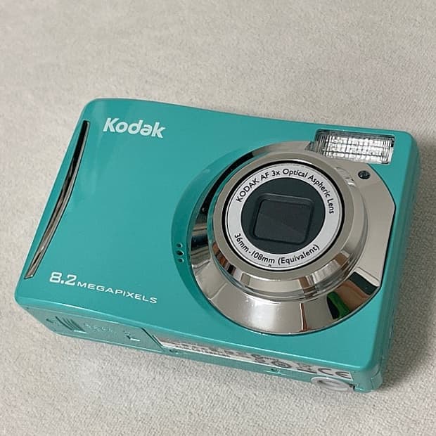 코닥 Kodak EasyShare C140 민트색 빈티지 카메라