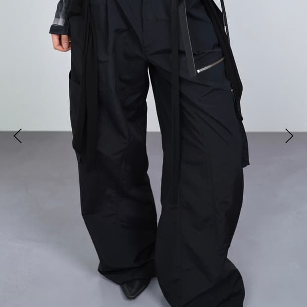 MIXED LAYERED TIE JOGGER PANTS (UNISEX)