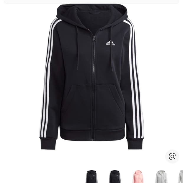 정품)아디다스 후드집업 져지 블랙