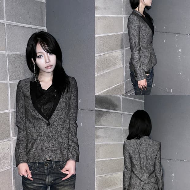 더 쿠플스 레오파드 블레이저