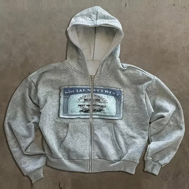 빈티지 후드집업