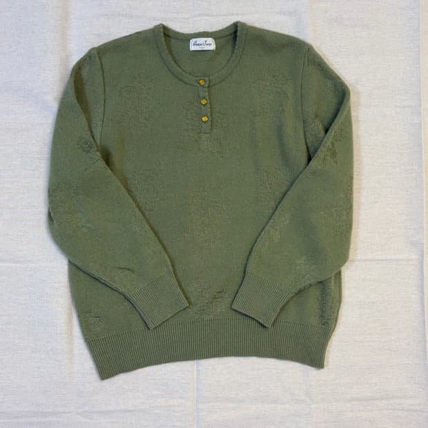 [일본빈티지] 로즈 그린 니트