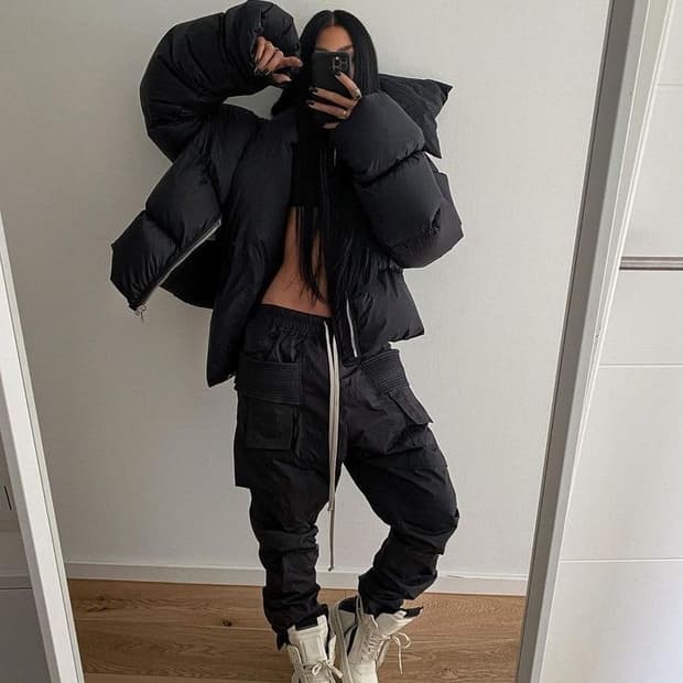 [43] 릭오웬스 지오바스켓 밀크/블랙