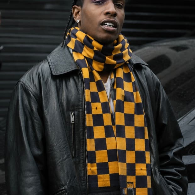 (새상품) A$AP Rocky BEAFRAID 체크 머플러