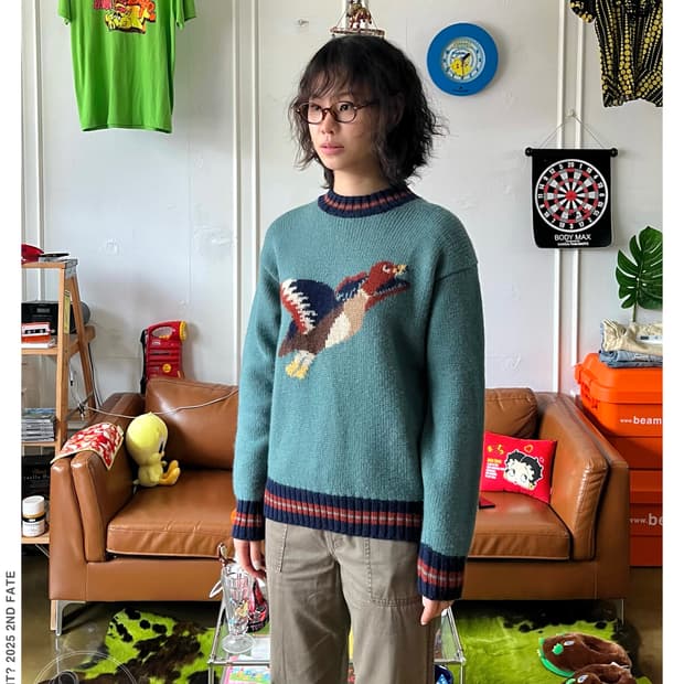 1980-90s KENNETH GORDON Heavy Wool Knit