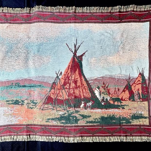 미국 빈티지 태피스트리 담요 빈티지담요 블랭킷