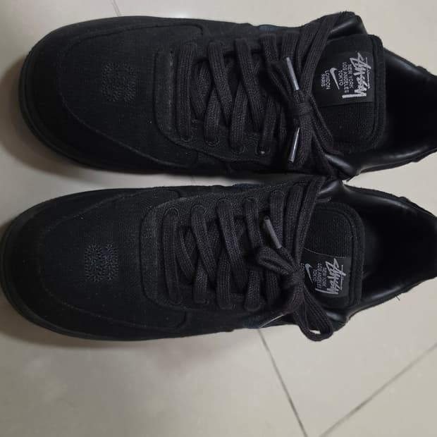 나이키 에어포스 스투시 블랙 275mm