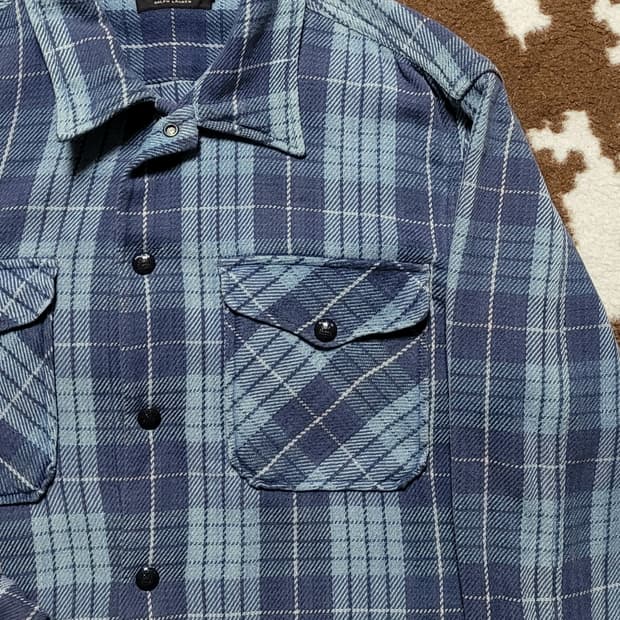 RRL 아우터 & 남방 블루체크(XL)