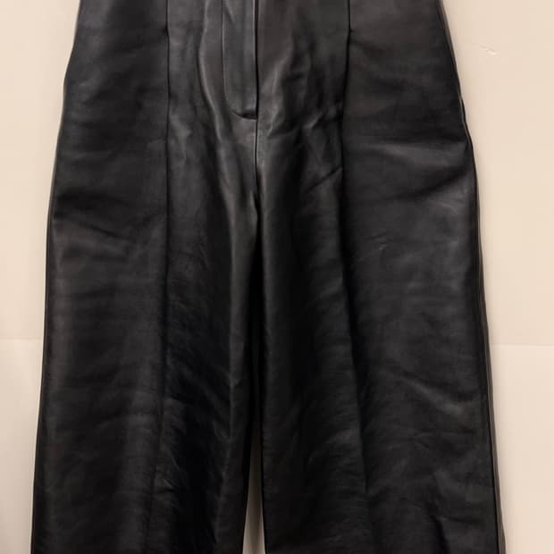 오르 ORR 레더 와이드 팬츠 S