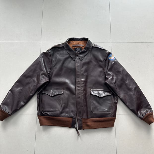 [일본생산] 나카타쇼텐 A-2 말가죽 플라이트 자켓 TALON지퍼 