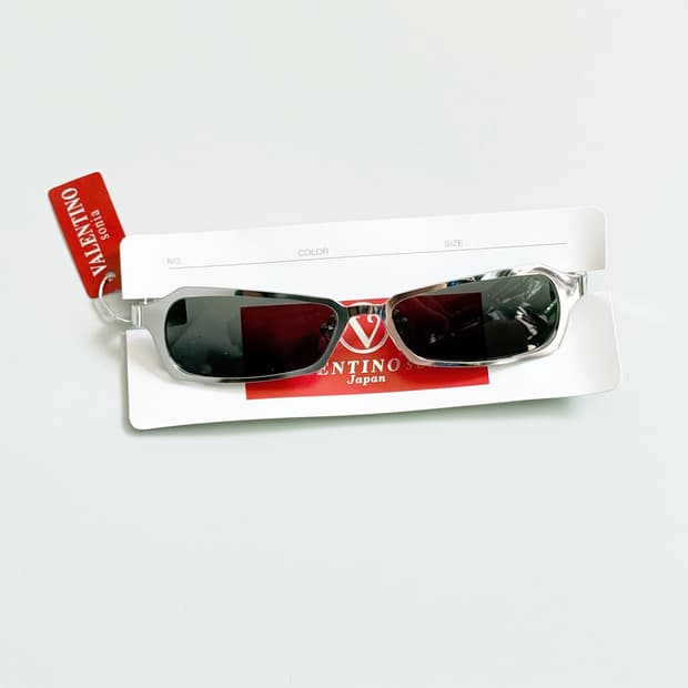 VALENTINO SONIA JAPAN 실버 메탈릭 빈티지 선글라스