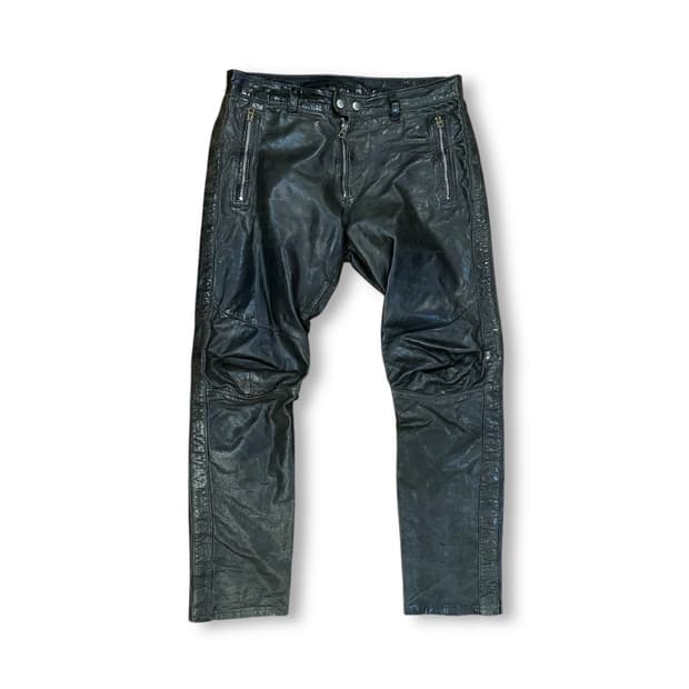 디젤 레더 바이커 팬츠