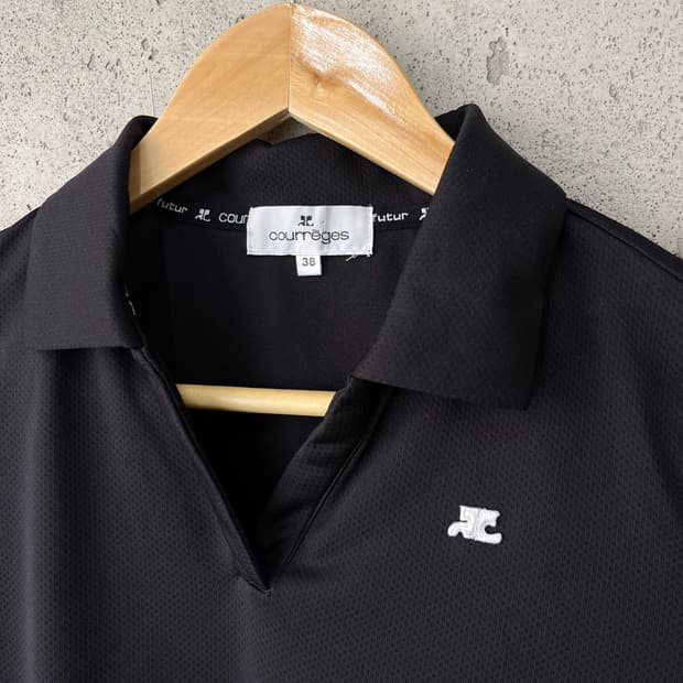 00s Courreges 꾸레쥬 로고 탑